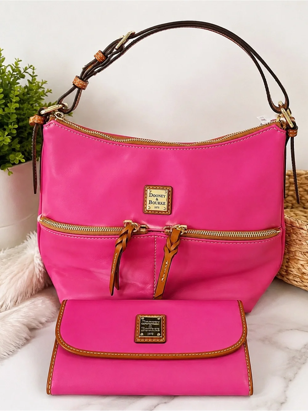 Dooney & Bourke Leather Small bag with matching wallet